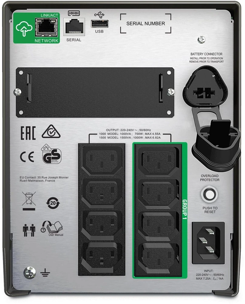 APC SMART-UPS 1000VA LCD 230V WITH SMARTCONNECT