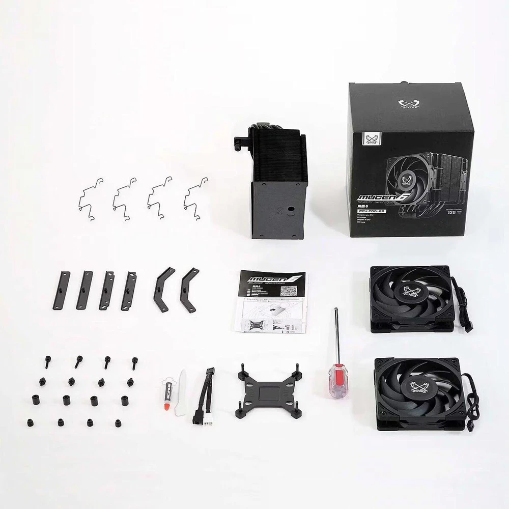 CPU aušintuvas Scythe Scythe Mugen 6 Dual Fan Juodas Edition, CPU cooler (juodas)
