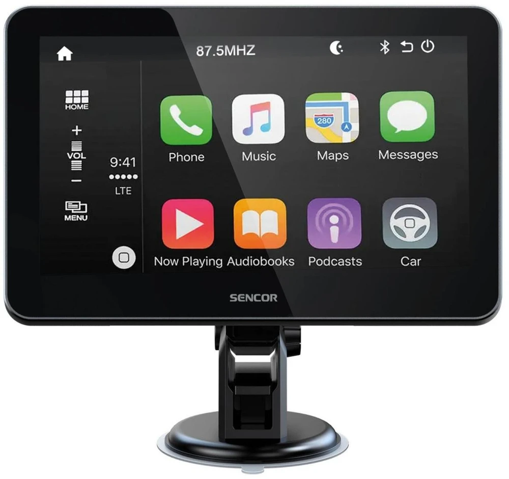 Automagnetola Sencor Atbulinės eigos kamera CarPlay ir Android Auto SCT M750