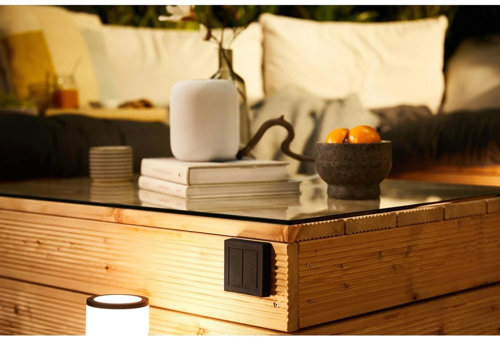 Senic Friends of Hue Outdoor Switch juodas baterijų jungiklis Schalter Homekit