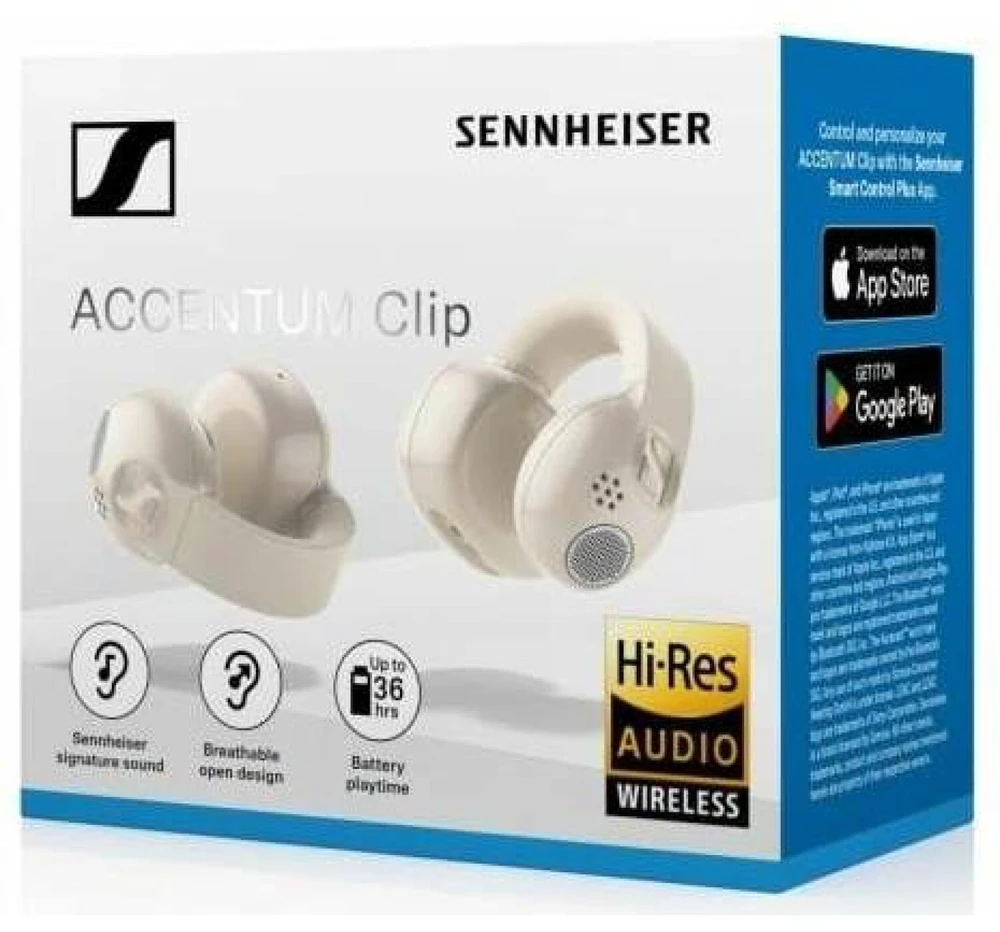Ausinės Sennheiser Accentum Clip Kreminis