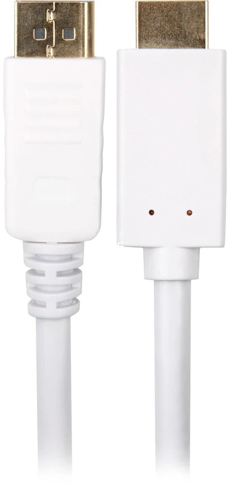 Sharkoon Adapterkabel Displayport 1.2 > HDMI 4K (baltas, 3 Meter)