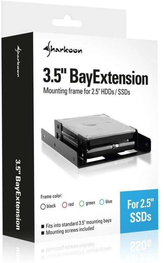 Sharkoon BAYEXTENSION Juodas 3.5IN/HDD EINBAURAHMEN