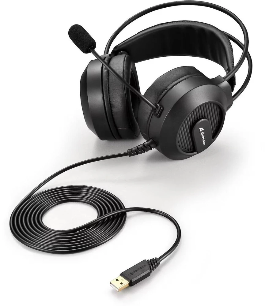 Ausinės Sharkoon Skiller SGH20 (juodas, USB-A)