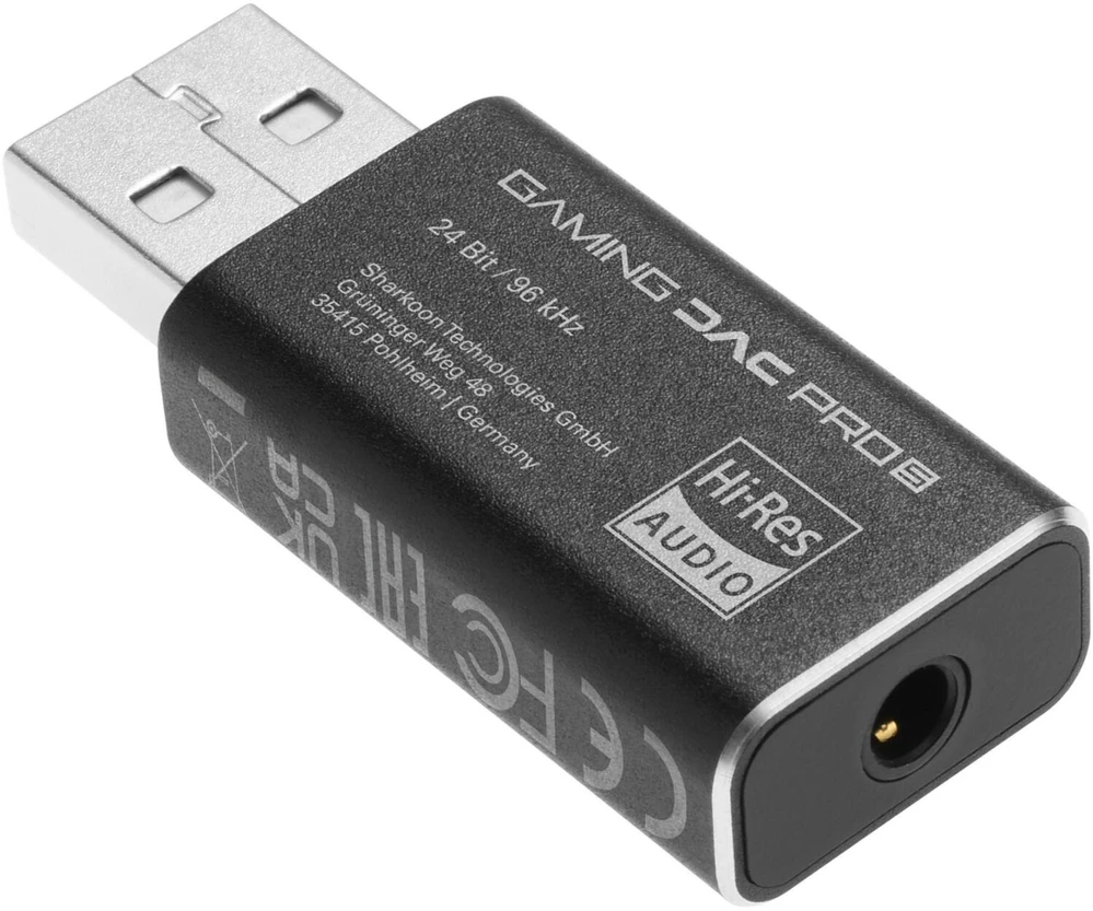 Sharkoon Gaming DAC Pro S V3, Garso plokštė - juodas
