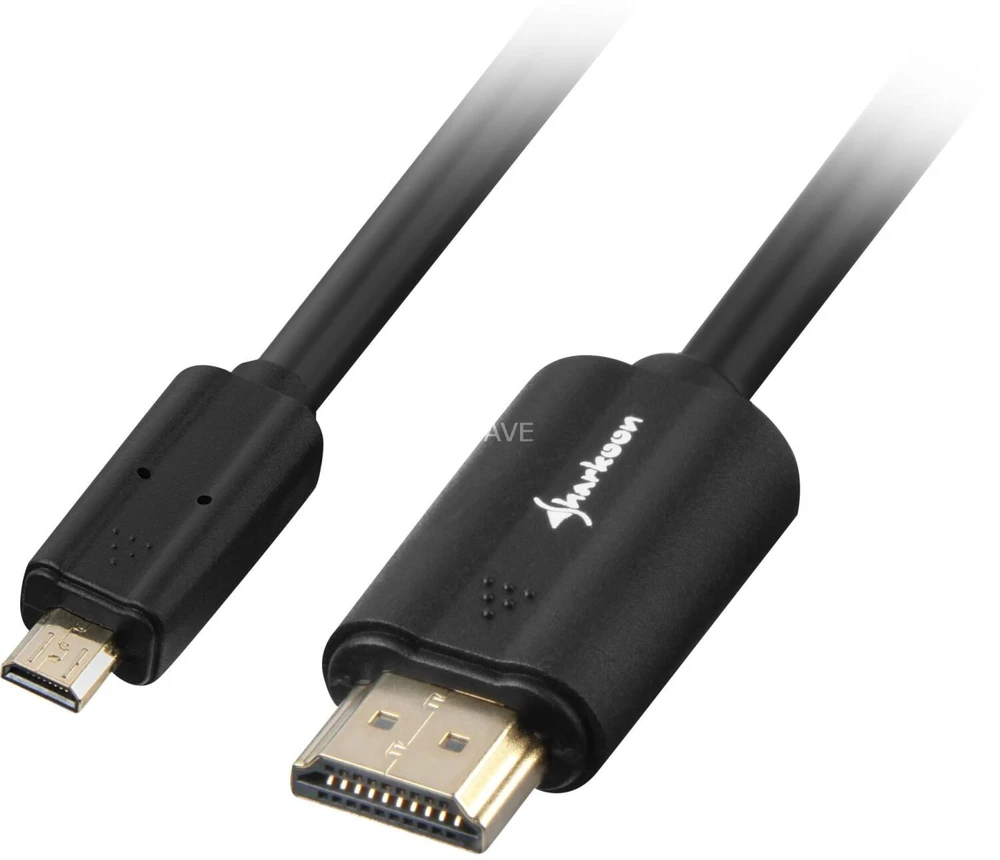 Sharkoon cable HDMI -> micro HDMI 4K juodas 1.5m - A-D