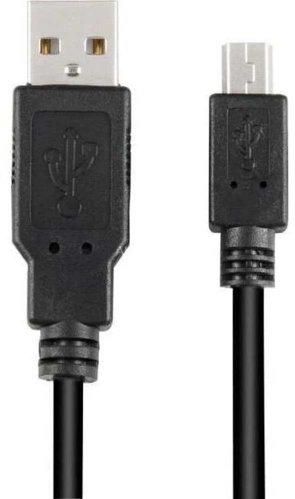 USB laidas Sharkoon USB-A - miniUSB 3 m juoda (4044951015580)