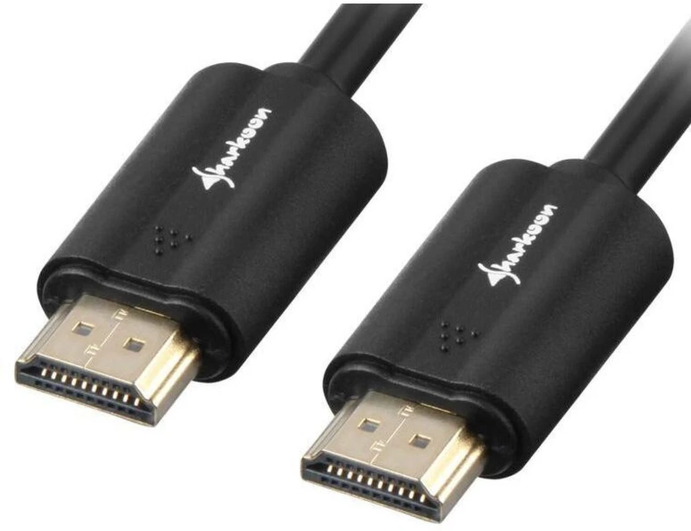 Sharkoon Kabelis HDMI Stecker > HDMI Stecker (juodas, 1 Meter, HDMI 4K)