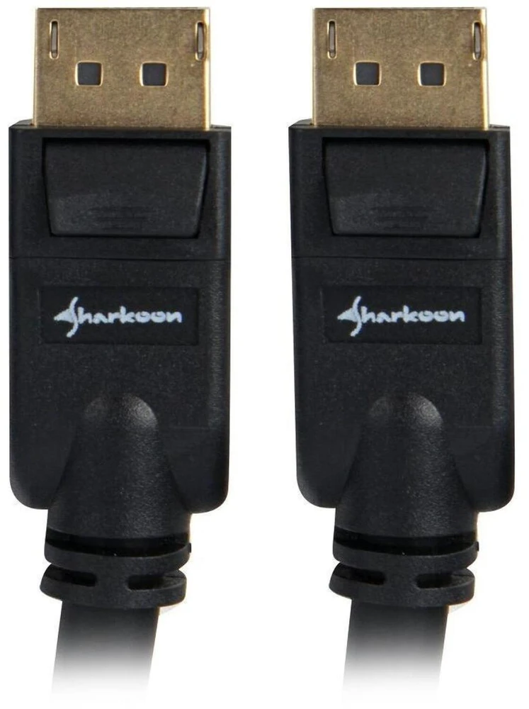 Sharkoon Kabelis Displayport 1.3 (Stecker > Stecker) 4K (juodas, 1 Meter)