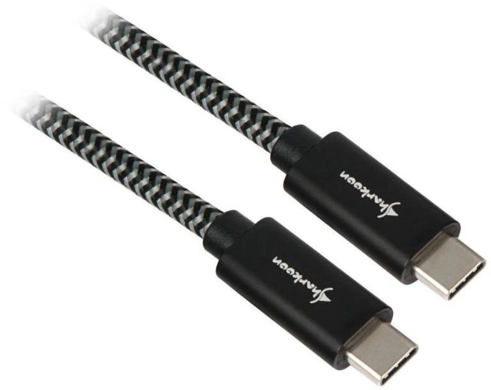 Sharkoon USB-C – USB-C USB laidas 1 m nespalvotas (4044951027064)