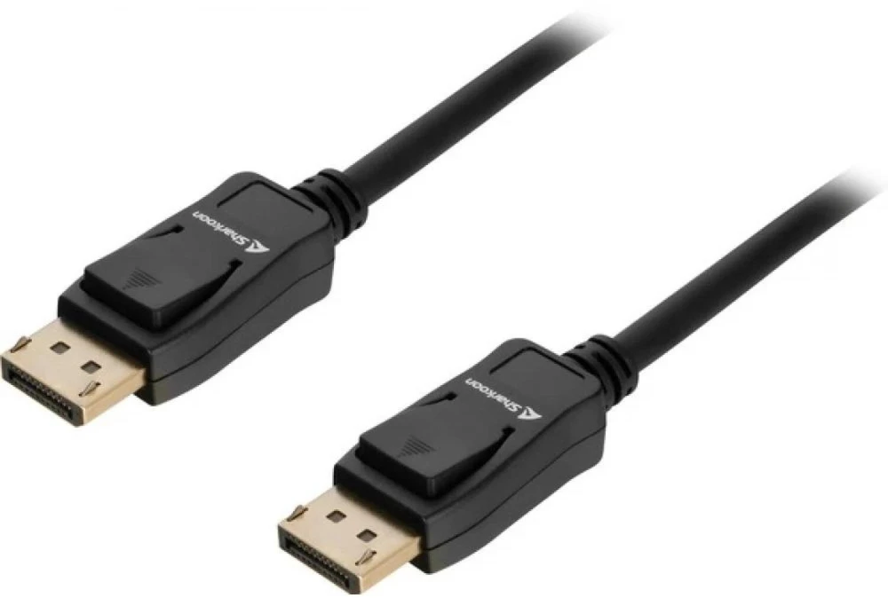 Sharkoon Kabelis Displayport 1.4 (Stecker > Stecker) 8K (juodas, 5 Meter)