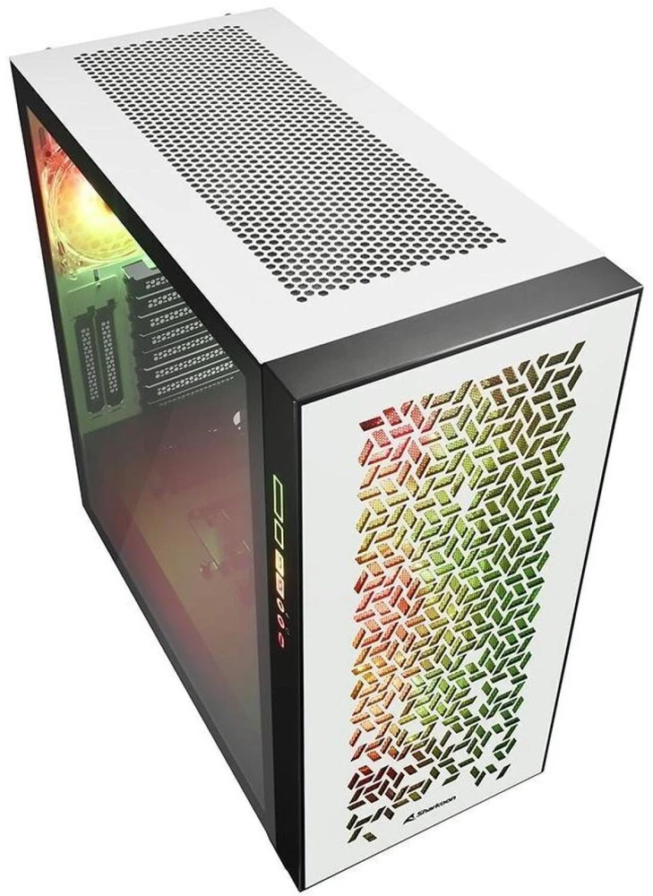 Sharkoon ELITE SHARK CA300H , Big-Tower-case - baltas, 2x gehrtetes Glas