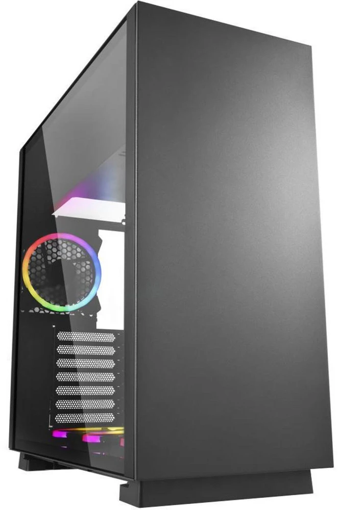 Sharkoon PURE STEEL RGB, Tower-case - juodas, gehrtetes Glas