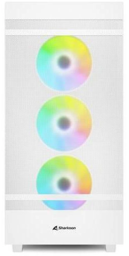 Sharkoon Rebel C50 RGB, Tower-case - baltas, Gehrtetes Glas