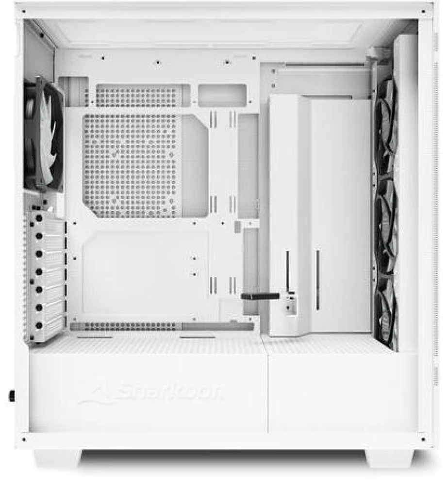 Sharkoon Rebel C50 RGB, Tower-case - baltas, Gehrtetes Glas