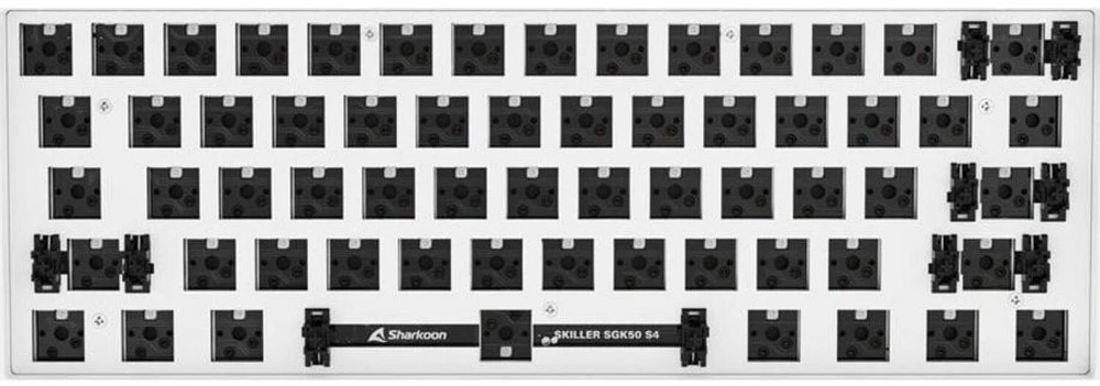 Sharkoon SKILLER SGK50 S4 Barebone, Gaming-klaviatūra - baltas, ANSI-išdėstymas