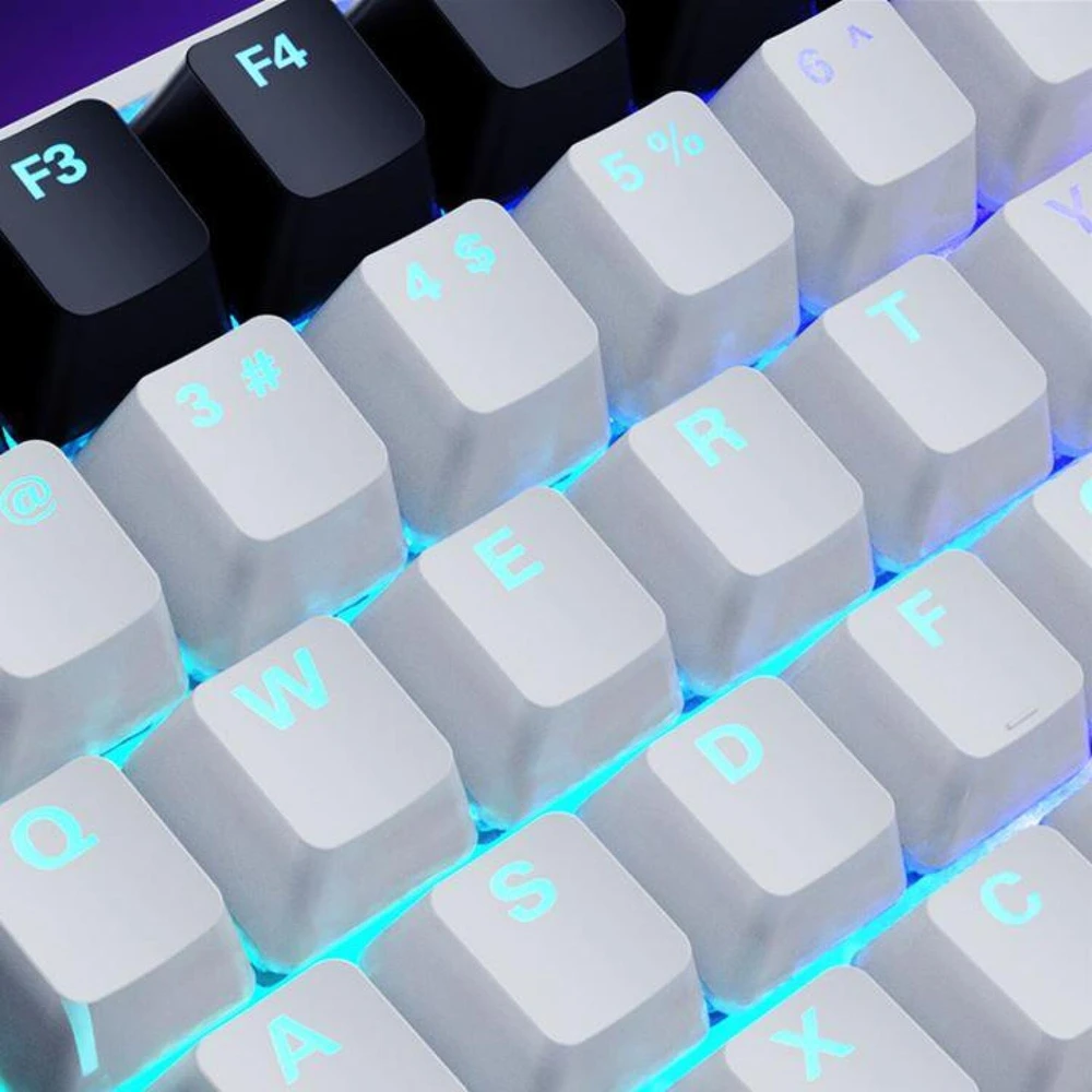 Sharkoon SKILLER SGK50 S3, Gaming-klaviatūra - baltas, FR-išdėstymas, Gateron Geltona