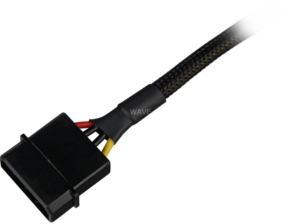Sharkoon SATA Stromadapter (juodas, 15cm)