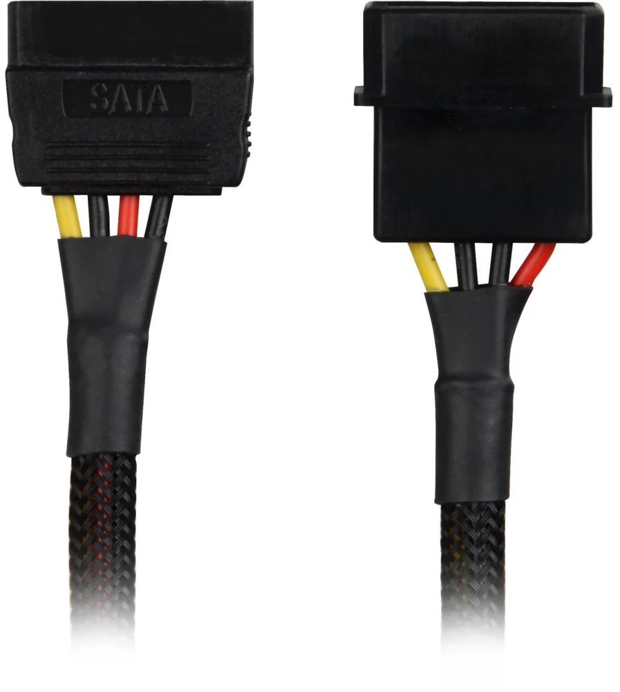 Sharkoon SATA Stromadapter (juodas, 15cm)