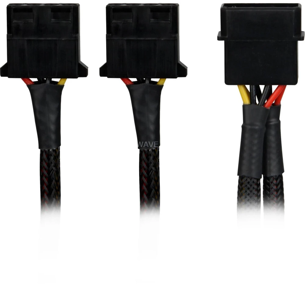 Sharkoon Sata Y Stromaadapter 4P Molex 0,15m bk - Skaitmeninis - Srovės / maitinimo šaltinis