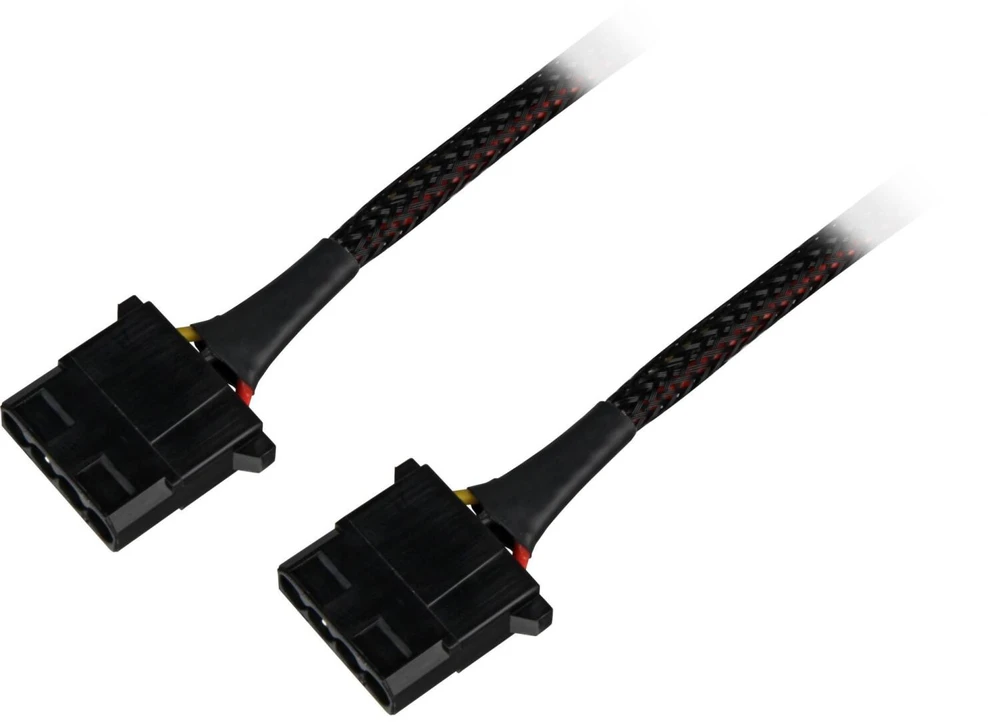 Sharkoon Sata Y Stromaadapter 4P Molex 0,15m bk - Skaitmeninis - Srovės / maitinimo šaltinis