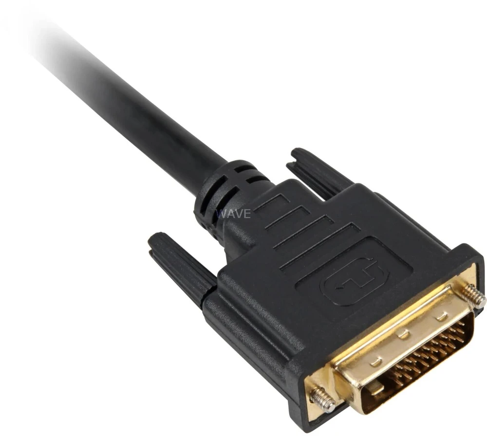 Sharkoon Kabelis DVI-D > DVI-D (24+1) (juodas, 1 Meter, Dual Link, 24+1)