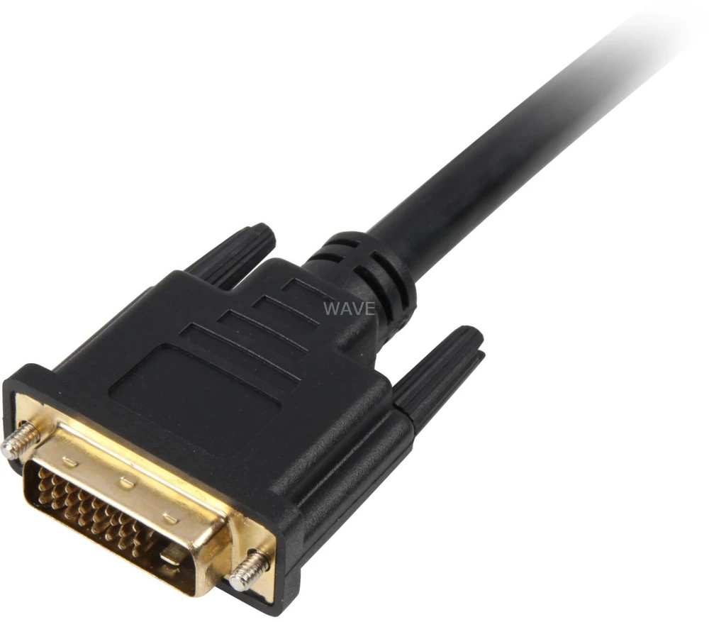 Sharkoon Kabelis DVI-D > DVI-D (24+1) (juodas, 1 Meter, Dual Link, 24+1)
