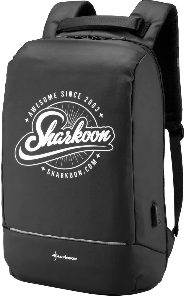 Krepšys Sharkoon Sharkoon Backpack, backpack (juodas, 16 liters)
