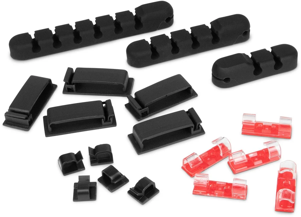 Sharkoon OfficePal Cable Organizer (juodas, 136-teilig)