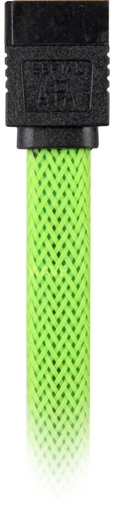 Sharkoon Sata III Kabelis 90° sleeve (grün, 30 cm)