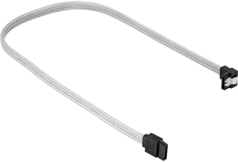 Sharkoon SATA 3 - 0.45 m - SATA III - SATA 7-pin - SATA 7-pin - Male/Male - Juodas,Baltas