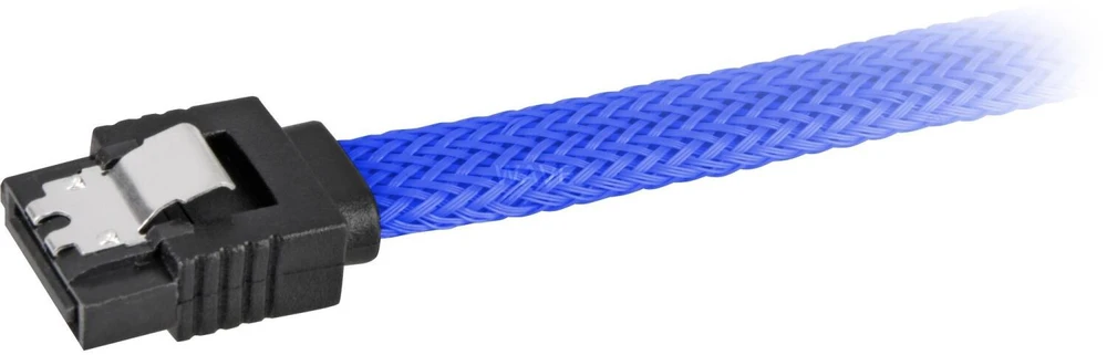 Sharkoon Sata III Kabelis sleeve (blau, 30 cm)