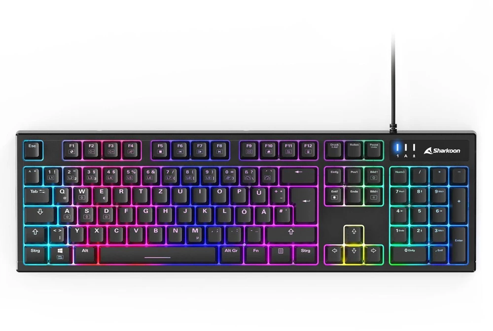 Klaviatūra ir pelė Kit Sharkoon SKILLER SGB15 Combo DE