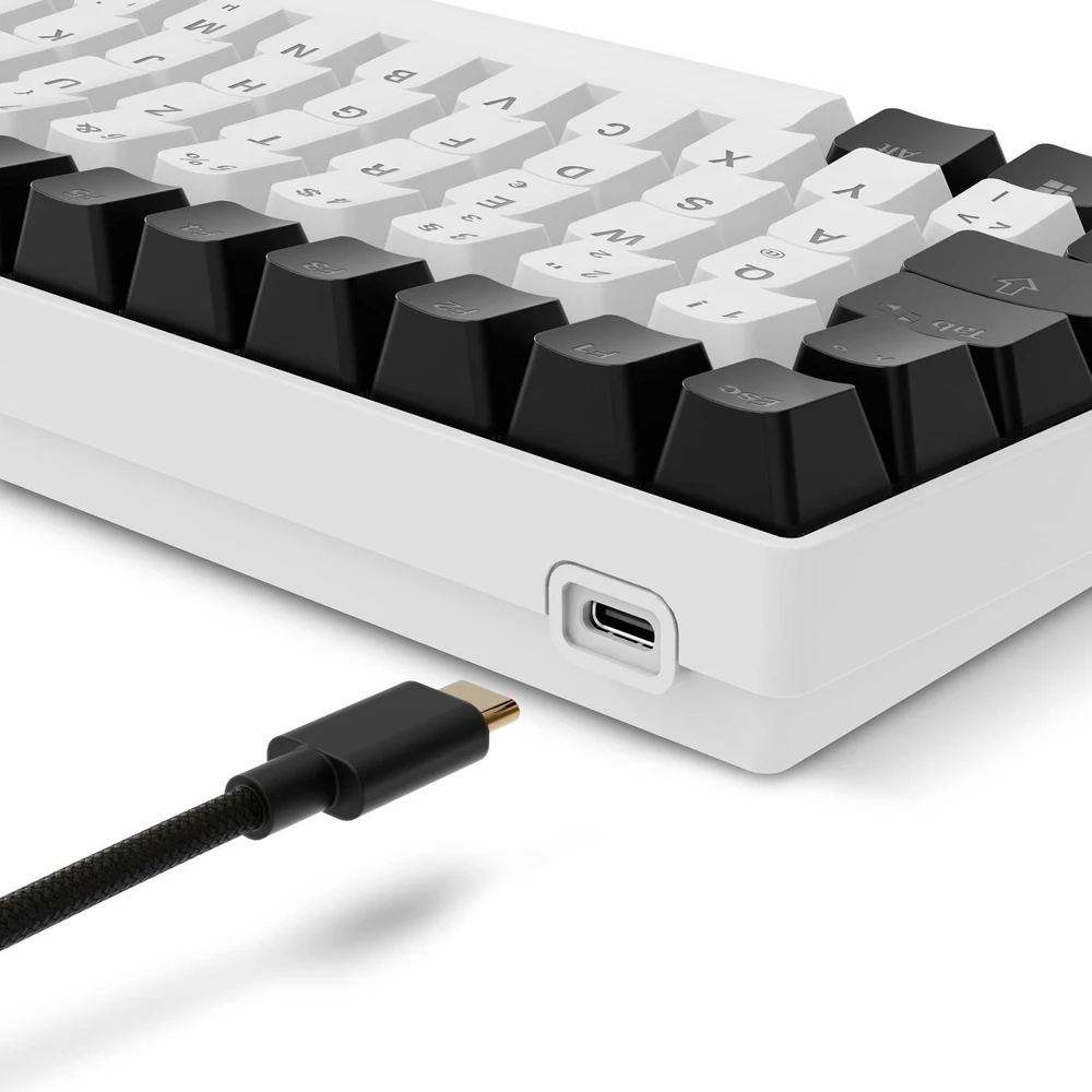 Sharkoon SKILLER SGK50 S2, Gaming-klaviatūra - baltas, DE-išdėstymas, Gateron Brown