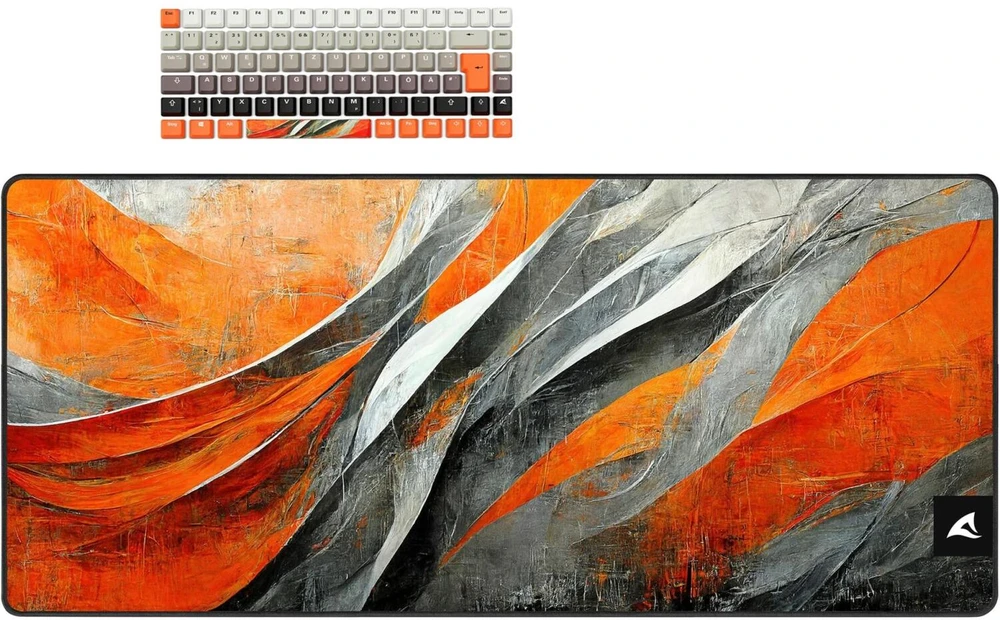 Klaviatūra Sharkoon SKILLER SGK50 S3 Design Bundle D6 (oranžinis/pilka)