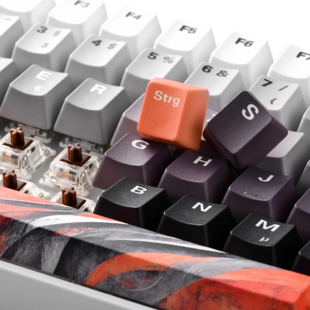 Klaviatūra Sharkoon SKILLER SGK50 S3 Design Bundle D6 (oranžinis/pilka)