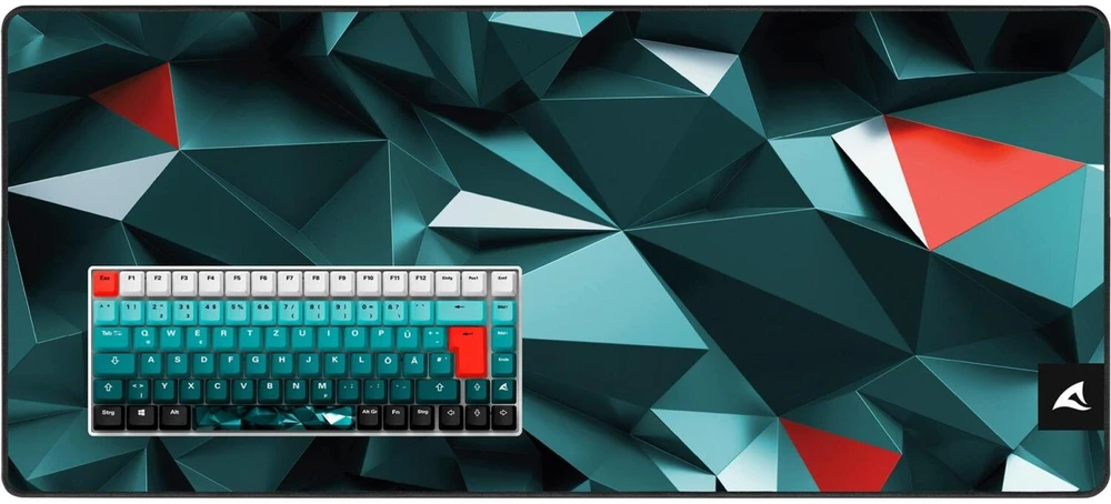 Klaviatūra Sharkoon SKILLER SGK50 S3 Design Bundle D1 (graugrn/raudona)