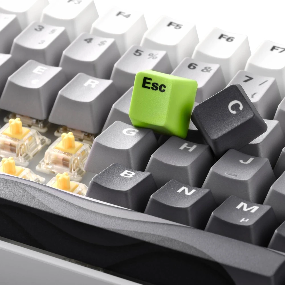 Klaviatūra Sharkoon SKILLER SGK50 S3 Design Bundle D5 (grau/neon-grn)