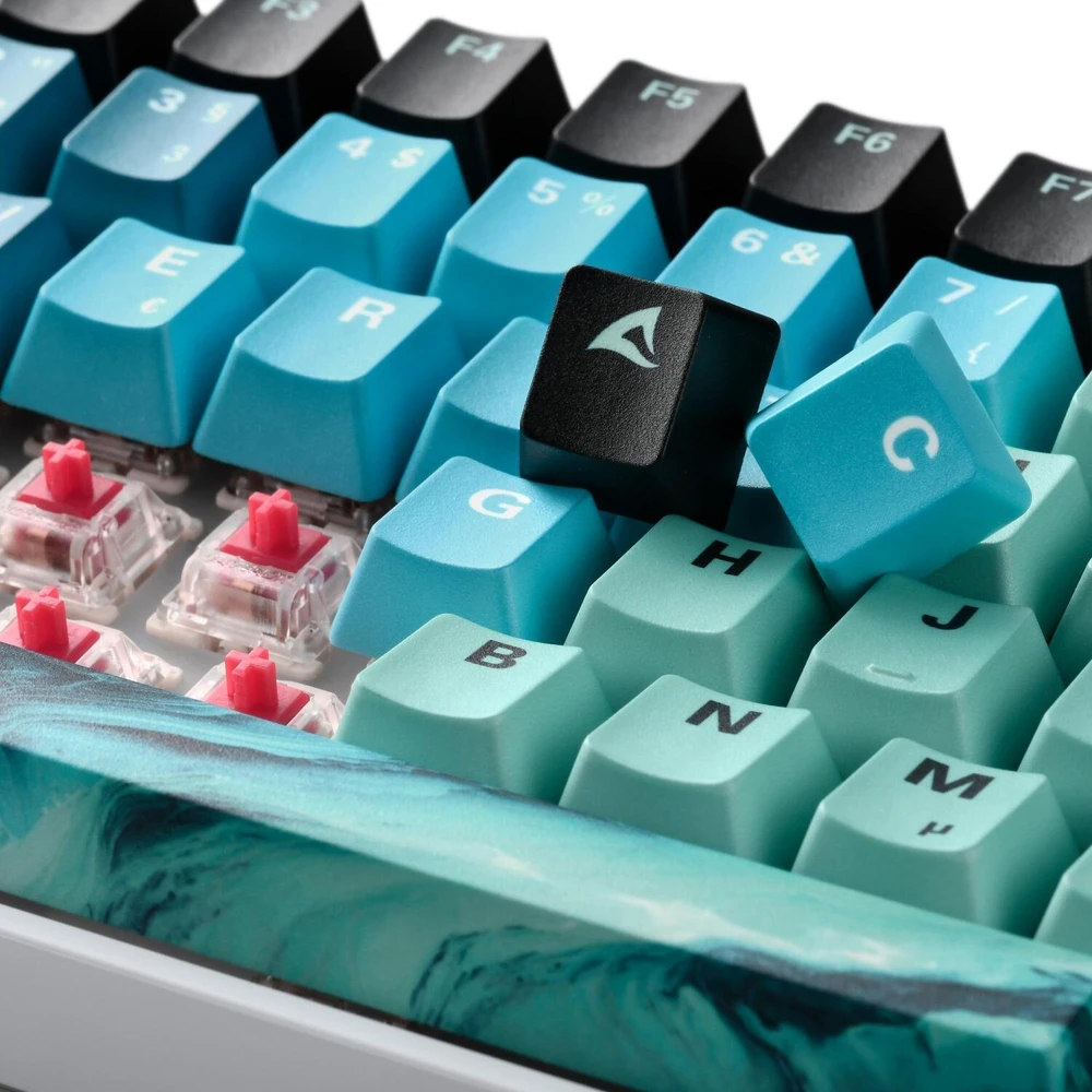 Klaviatūra Sharkoon SKILLER SGK50 S3 Design Bundle D4 (trkis/mėlyna)