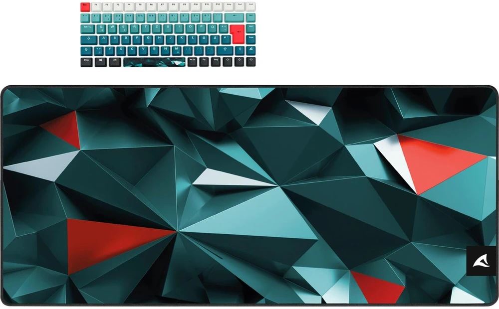 Klaviatūra Sharkoon SKILLER SGK50 S3 Design Bundle D1 (graugrn/raudona)