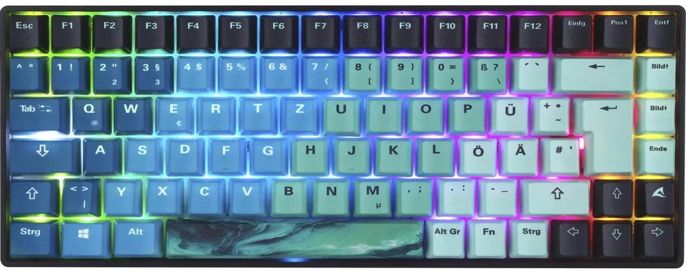 Klaviatūra Sharkoon SKILLER SGK50 S3 Ultimate Rev2 mint mėlynas QWERTZ