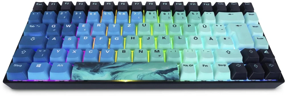 Klaviatūra Sharkoon SKILLER SGK50 S3 Ultimate Rev2 mint mėlynas QWERTZ