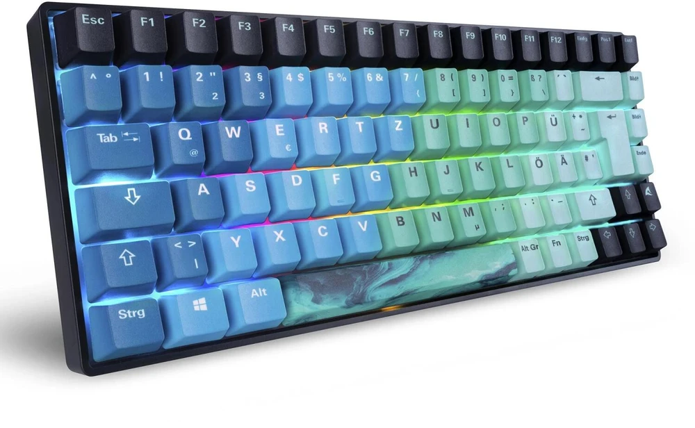 Klaviatūra Sharkoon SKILLER SGK50 S3 Ultimate Rev2 mint mėlynas QWERTZ