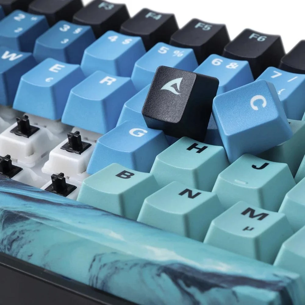 Klaviatūra Sharkoon SKILLER SGK50 S3 Ultimate Rev2 mint mėlynas QWERTZ