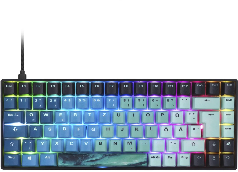 Klaviatūra Sharkoon SKILLER SGK50 S3 Ultimate Rev2 mint mėlynas QWERTZ
