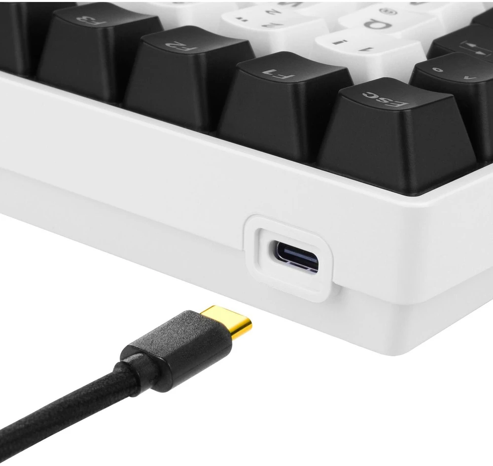 Sharkoon SKILLER SGK50 S3, Gaming-klaviatūra - baltas, DE-išdėstymas, Gateron Raudona