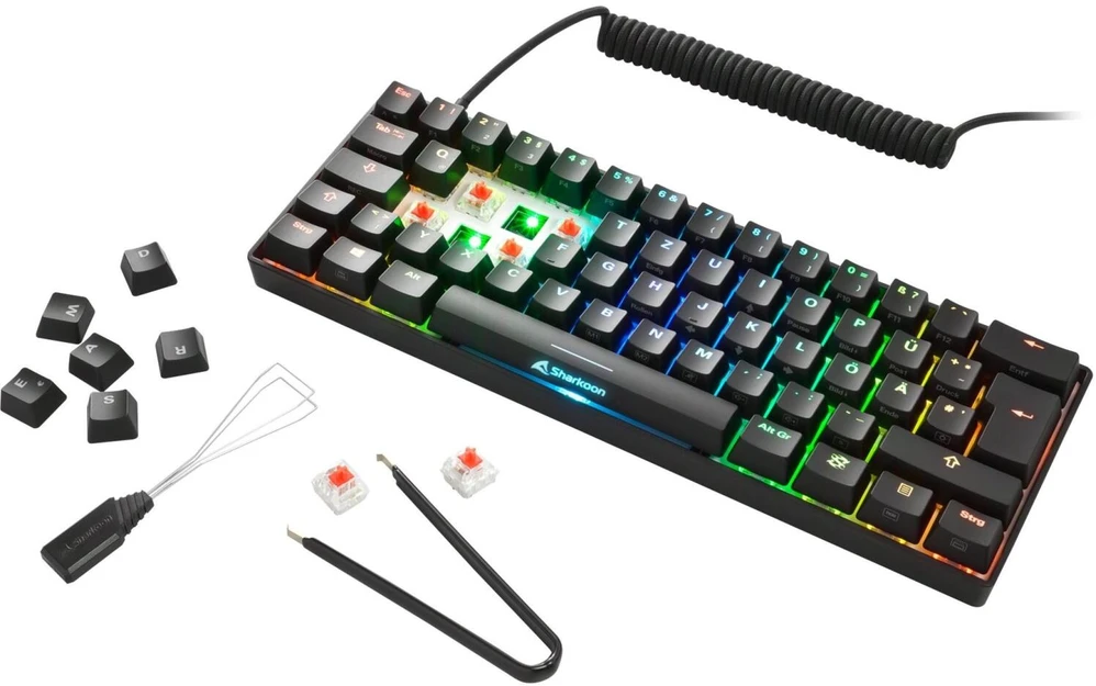 Sharkoon Klaviatūra žaidimams Skiller SGK50S4 juodas-braun DE