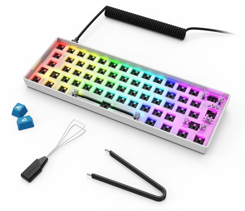 Sharkoon SKILLER SGK50 S4 Gen2 Barebone, Gaming-klaviatūra - baltas