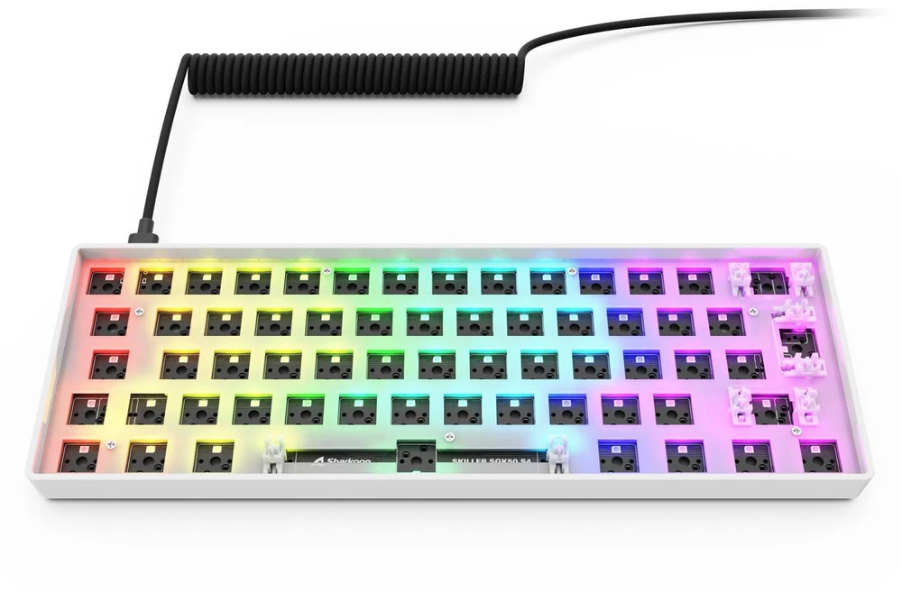 Sharkoon SKILLER SGK50 S4 Gen2 Barebone, Gaming-klaviatūra - baltas