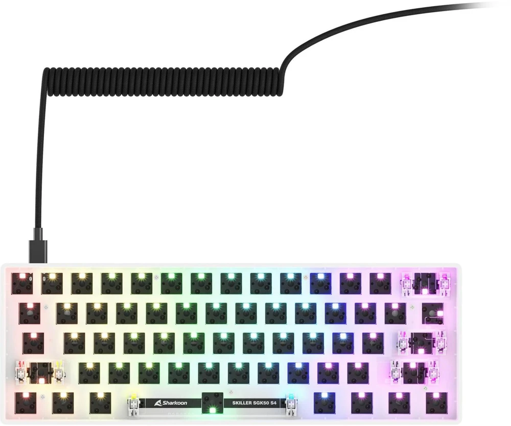 Sharkoon SKILLER SGK50 S4 Gen2 Barebone, Gaming-klaviatūra - baltas